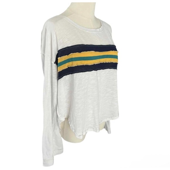 We The Free Ziggy Retro Crop‎ Stripe Long Sleeve Tee Size Med - Picture 10 of 13